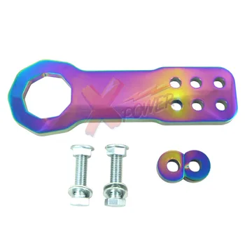 

Xpower-NEO CHROME UNIVERSAL BILLET CNC ALUMINUM RACING FRONT TOW HOOK JDM ANODIZED WITH LOGO