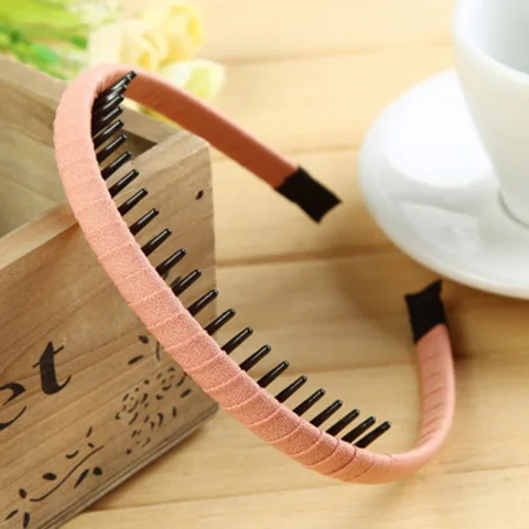 Headdress Solid Cloth Headband Wrap Hair Hoop Bezel With Teeth Hairband Headwear For Female Women Girls Hair Accessories