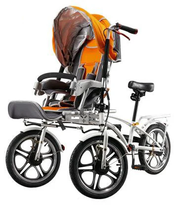 Mama baby велосипедная коляска, тележка для мамы и ребенка, двойной велосипед для всей семьи, три колеса, детская коляска, детский трехколесный велосипед - Цвет: 4