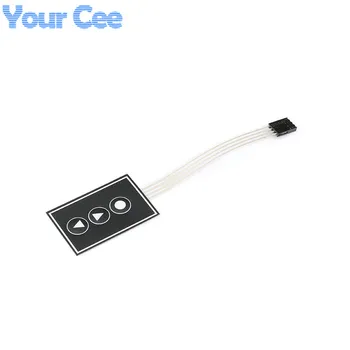 

5pcs Membrane Switch 1*3 Keys Matrix keyboard Monitor Switch keypad Control Panel 1x3 Integrated Circuits 3Key 3 Keys