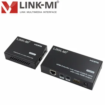 

LINK-MI EX21C hdmi extender 50meter Transmitter and Receiver with 1xlooping HDMI output 3D 1080P EDID Bi-Direction wideband IR