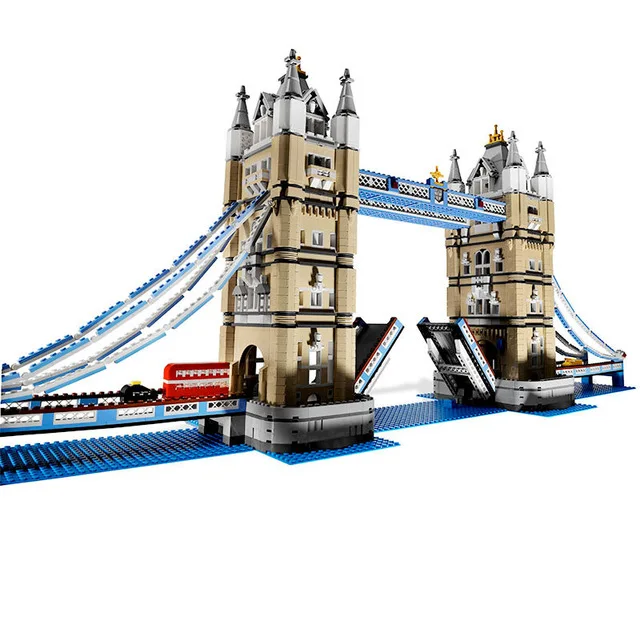 

IN Stock LEPIN 17004 4295 PCS London Tower Bridge Building Block Set Kit Bricks Christmas Gift Clone 10214