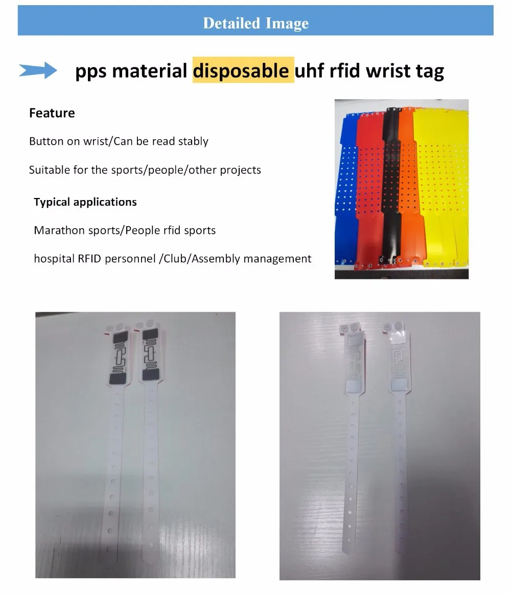 UHF RFID Метка браслет pps Водонепроницаемая спортивная гоночная Система синхронизации школьная посещаемость Триатлон Водонепроницаемая работа для uhf rfid считыватель