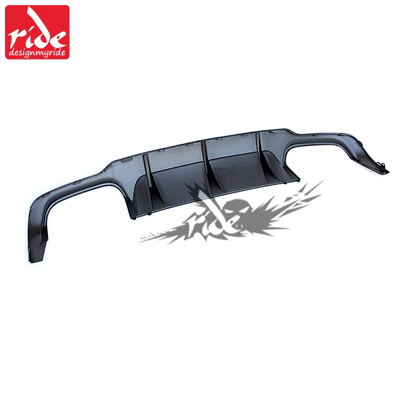 Para Mercedes Benz c63 estilo w204 PP plástico parachoques trasero difusor de labios 2007-2014 C-clase C180 C200 c280 C300 C350 c400 parachoques trasero
