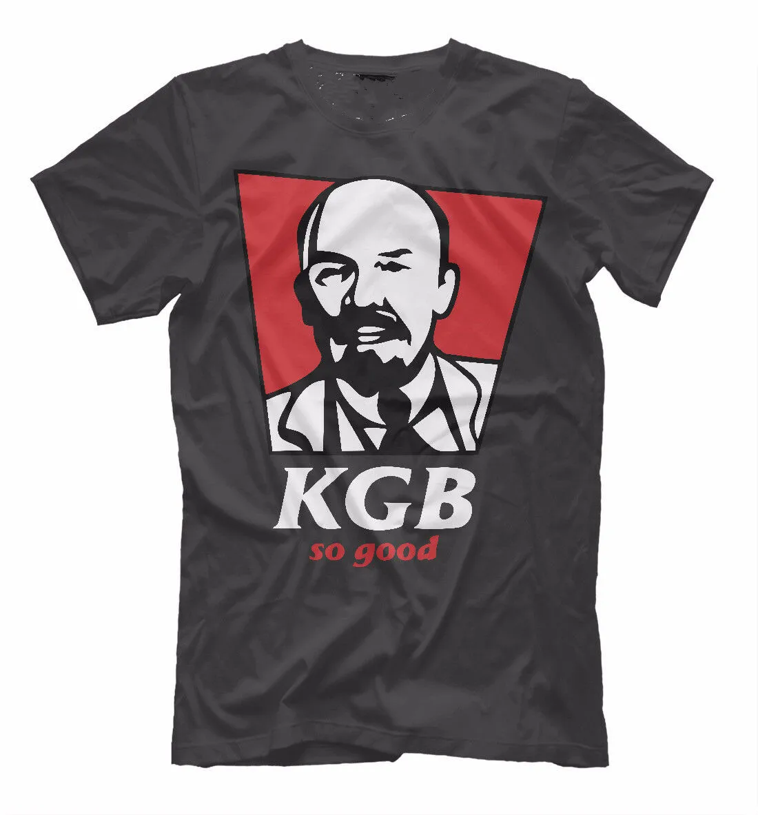 Забавная футболка KGB классная антибрендовая коллекция Lenin USSR 729696 | Мужская одежда