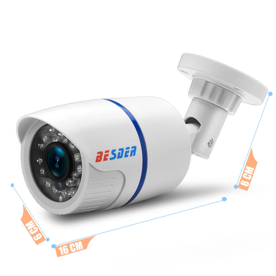 Besder H.264 HD 720P IP камера 1MP Открытый ИК 20 м безопасности Водонепроницаемый ночного видения P2P CCTV IP Cammera ONVIF IR Cut XMEye App