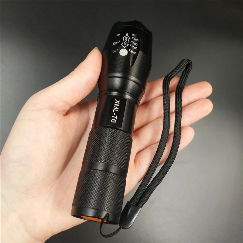Best High Bright Portable XML T6 LED Flashlight Bicycle Light 5-Mode Zoomable linternas Torch by 18650 or 3*AAA cycling Front Light 7