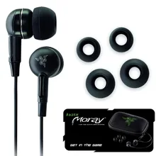 2016 Newest Razer Moray M100 earphone Top Quality Stereo Gaming earphone with 3.5MM General EarPhones For CF DOTA2 LOL