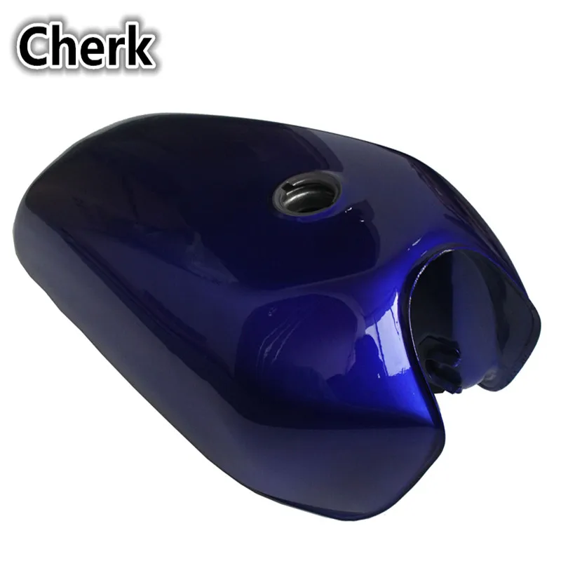 

Motorcycle Vintage 9L Fuel Gas Tank with Thick Iron Cap Switch For Honda CG125 CG125S CG250 Cafe Racer New Plaint Blue