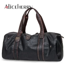 Мужская удобная сумка из искусственной кожи в стиле ретро, Мужская винтажная сумка для путешествий, сумка для путешествий с большой вместительностью, повседневная сумка-тоут, новинка