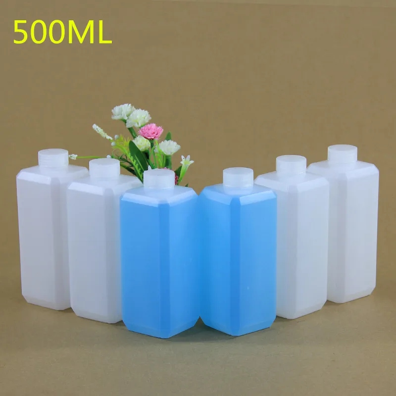 

135PCS/Carton 500ML square plastic Reagent bottles Emulsion Cream storage Container Empty Food Grade Liquid package bottle
