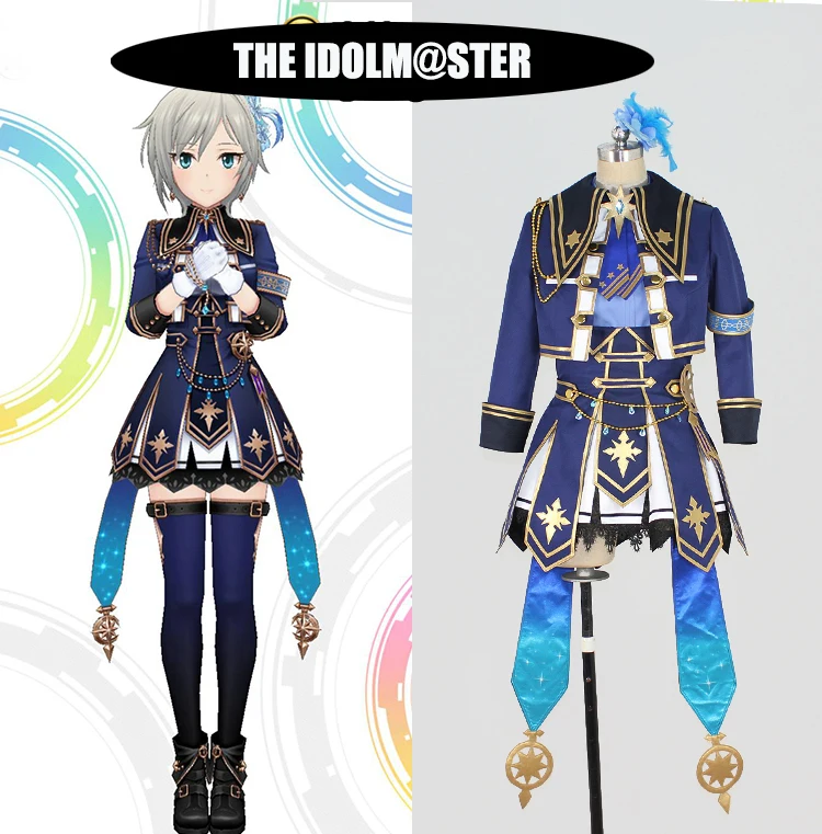 

Anime! THE IDOLM@STER CINDERELLA GIRLS Anastasia Story of Revolving Stars ver. Lovely Uniform Cosplay Costume Free Shipping
