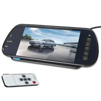 

HD 7 inch 'TFT color Mirror Monitor with remote control Touch Button Suppot 2AV input for reversing camera/DVD rearview Monitor