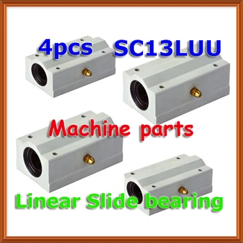 

4pcs x SC13LUU SCS13LUU Linear axis Ball Bearing block, Lengthen Bearing pillow Bolck Linear unit for 13mm rail CNC