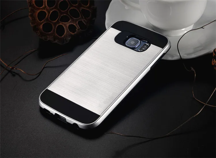 Роскошный тонкий матовый защитный чехол-накладка для samsung Galaxy S8 Plus S5 S6 S7 Edge, Гибридный Жесткий ПК+ ТПУ противоударный защитный чехол - Цвет: White