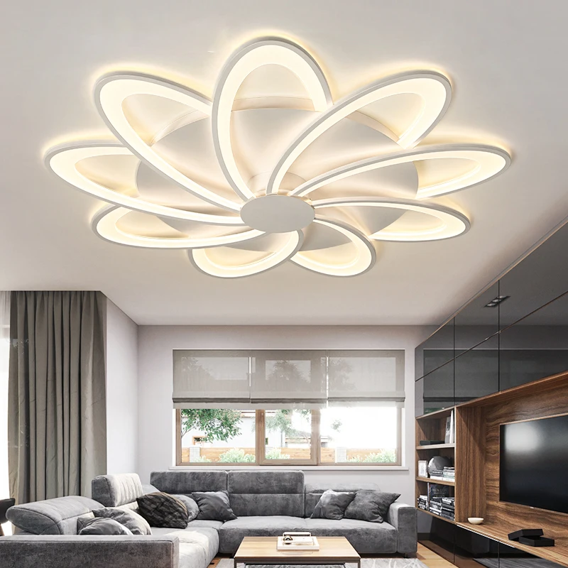 Gleam прямоугольный акриловый алюминиевый современный светодиодный потолочный светильник для гостиной, спальни, AC85-265V, белый Потолочный светильник