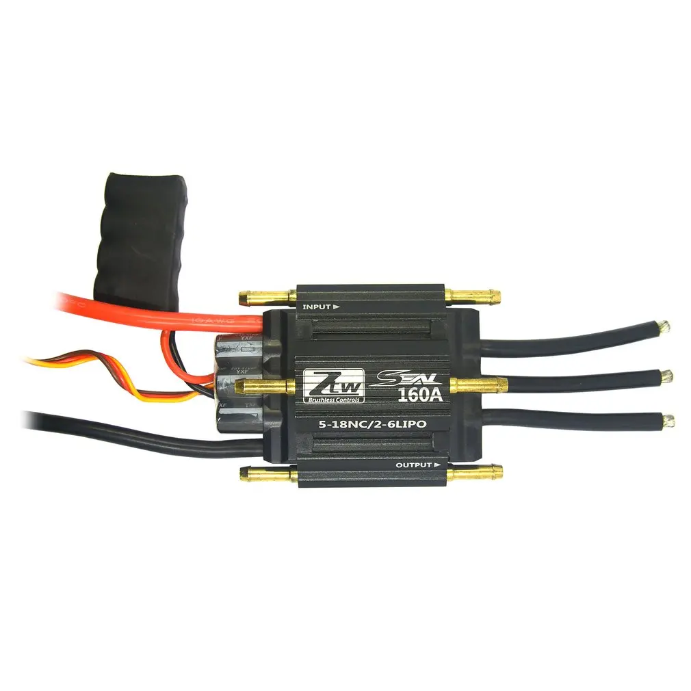 

MYSTERY 130A 160A 2-6S Lipo 5-18 NC 5.5V/3A Seal-Series Brushless ESC Electronic Speed Controller for RC Boat Part Hot