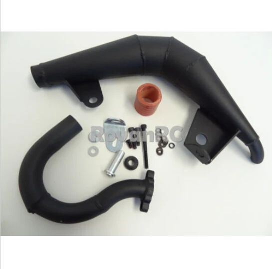 

Rovan 1/5 Black Steel Tuned Exhaust Pipe Fits LT305, LOSI 5IVE T KM X2 4WD Truck