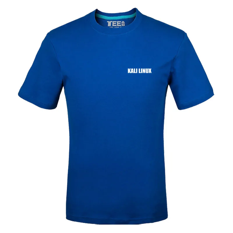 

Kali Linux logo t shirt Letter Printed Fashionable Round Neck T-shirts short sleeve T-shirt