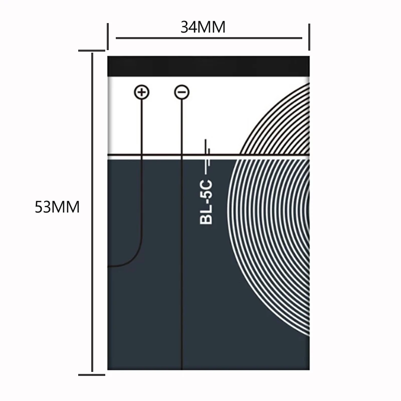 2 шт х 1020 мА/ч, BL5C BL 5C BL-5C Батарея батареи для Nokia 1112 1208 1600 2610 2600 n70 n71