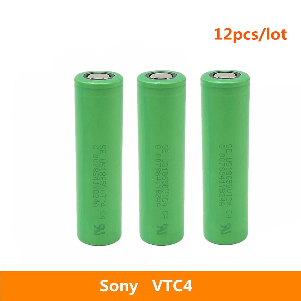 12 pcs 3.7V 18650 2100mah 30A Original For Sony US18650VTC4 VTC4 3.6V IMR battery for Toy E-cig Torch Flashlight ect | Электроника