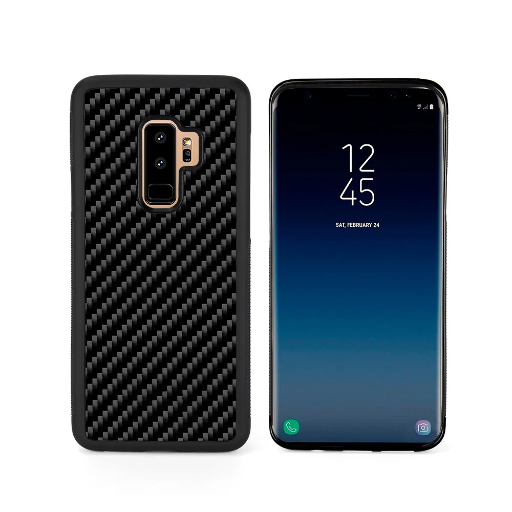 Для samsung Galaxy S10 S10 Lite S10 Plus чехол на заднюю панель Роскошный чехол из настоящего углеродного волокна для samsung S8 S8 Plus S9 S9 Plus Note 9 чехол - Цвет: For Samsung S9P Case