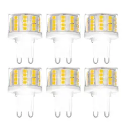 YWXLight 6 шт G9 светодиодный светильник 5 W AC 220 V светодиодный лампы 52 светодиодный 2835SMD Светодиодный прожектор люстра заменить 50 W галогенная