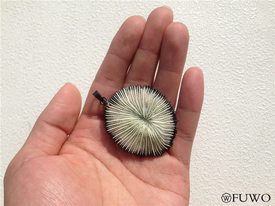 Natural Fossil Coral Pendant 10 