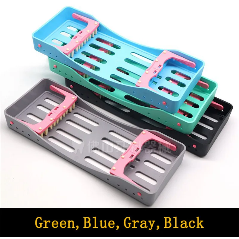 

Dental Sterilization Rack Plastic Surgical Sterilization Box Dental Autoclave Cassette File Burs Disinfection Holder Dental Tool
