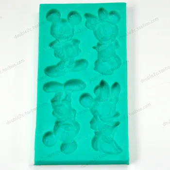

Micky Silicon Mold Minnie Cartoon Mold for Cake Decorations,Silicon Mould for Fondant DIY de Silicona 3d,Cake Tools