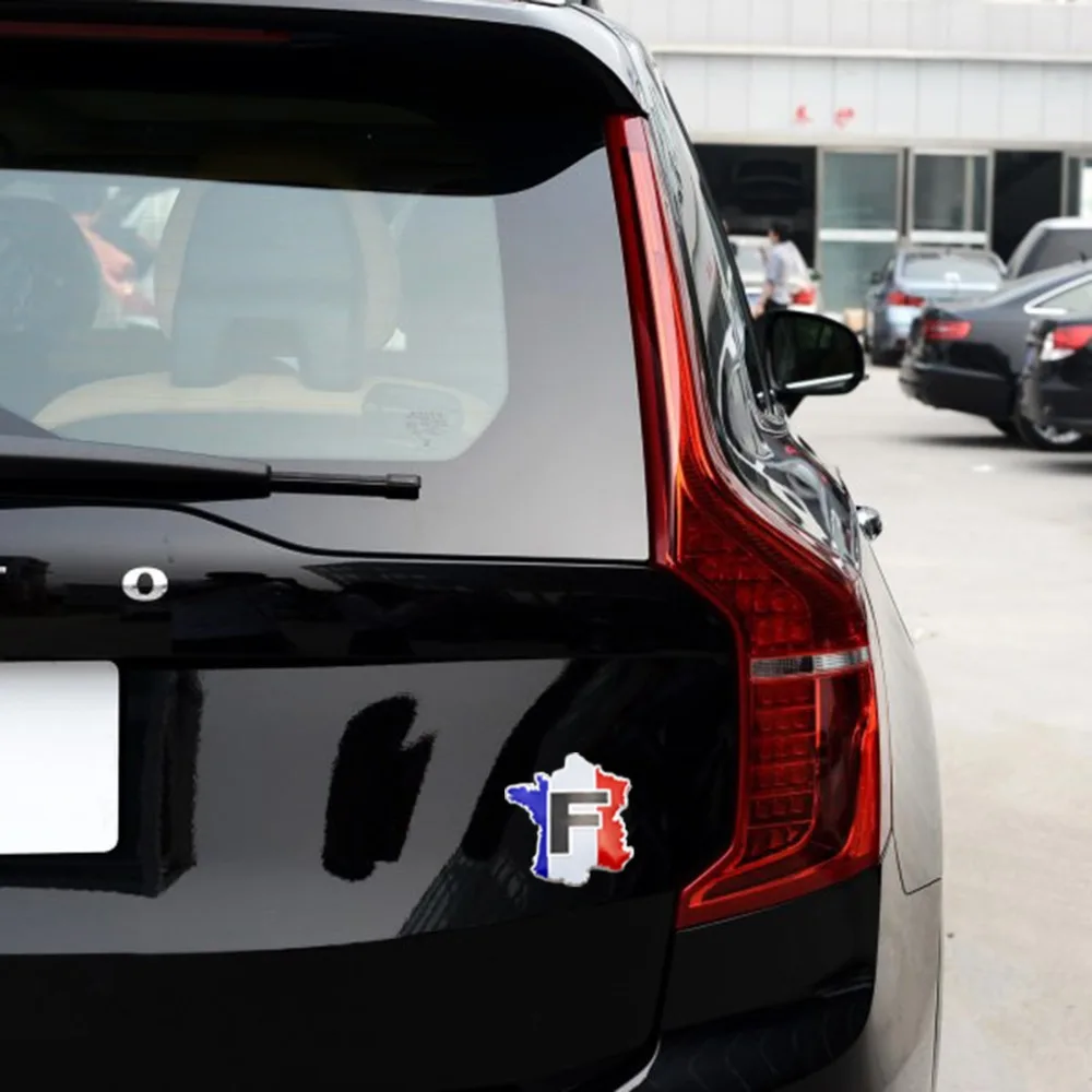 Piezas exteriores del camión del coche Universal 3D insignia del Metal pegatina del emblema de la etiqueta para Francia francesa FR mapa del país accesorios de ajuste de la bandera Piezas exteriores del camión del coche Universal 3D insignia del Metal pegatina del emblema de la etiqueta para Francia francesa FR mapa del país accesorios de ajuste de la bandera