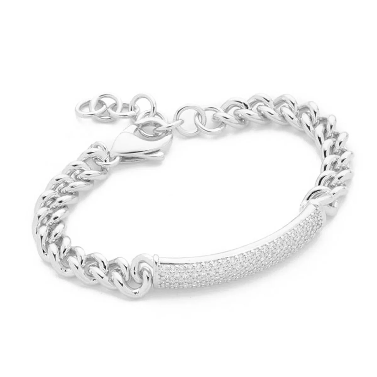Luxury Brand CZ Diamond Fashion Party Charm Bracelets & Bangles Cuff Rose Gold Color Crystal Jewelry Bridal Wedding Jewelry