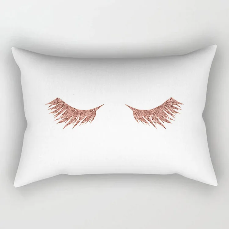 Zengia 30x50cm Rose Gold Pink Cushion Cover Geometric Throw Pillow Case Homesofa Decorative Pillows Lounge Cushion Pillowcase 24x24 Outdoor Cushion