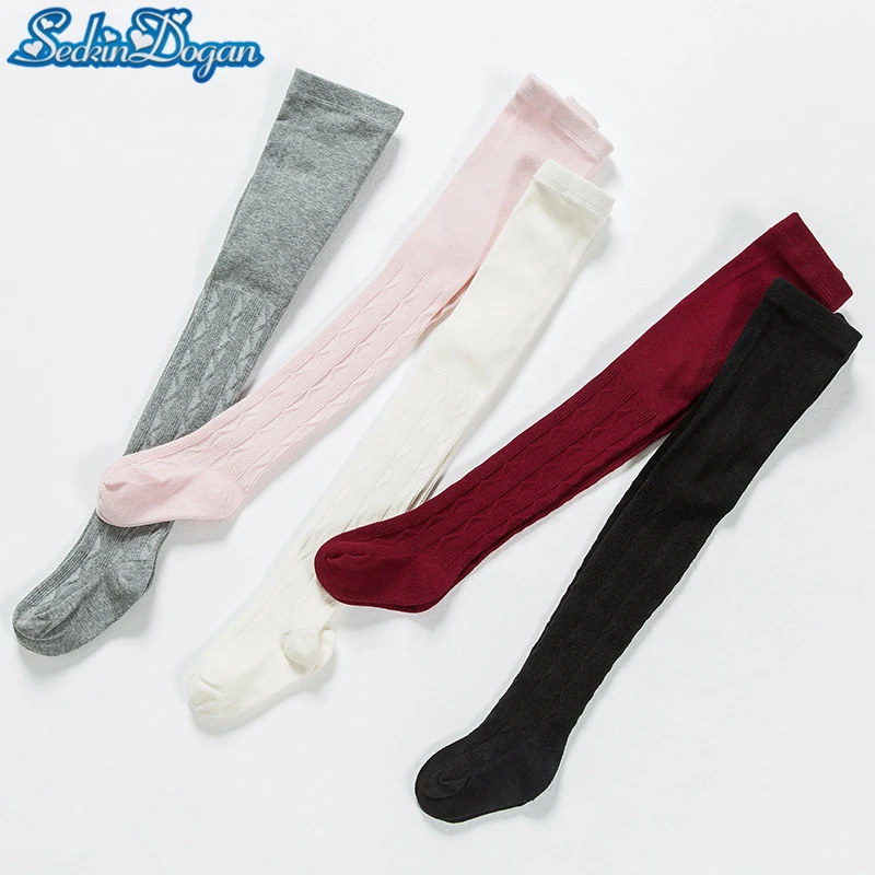 

SeckinDogan Baby Tights Cotton Casual Spring Autumn Baby Girls Tights Party Solid White Pink Black Princess Baby Clothes