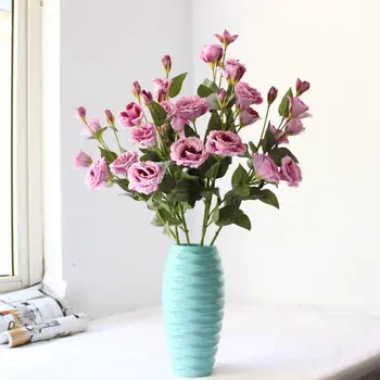 

78cm/lot 10PC European Artificial Flower Fake Eustoma Christmas Wedding Party Home Decorative 5 Colours free shipping