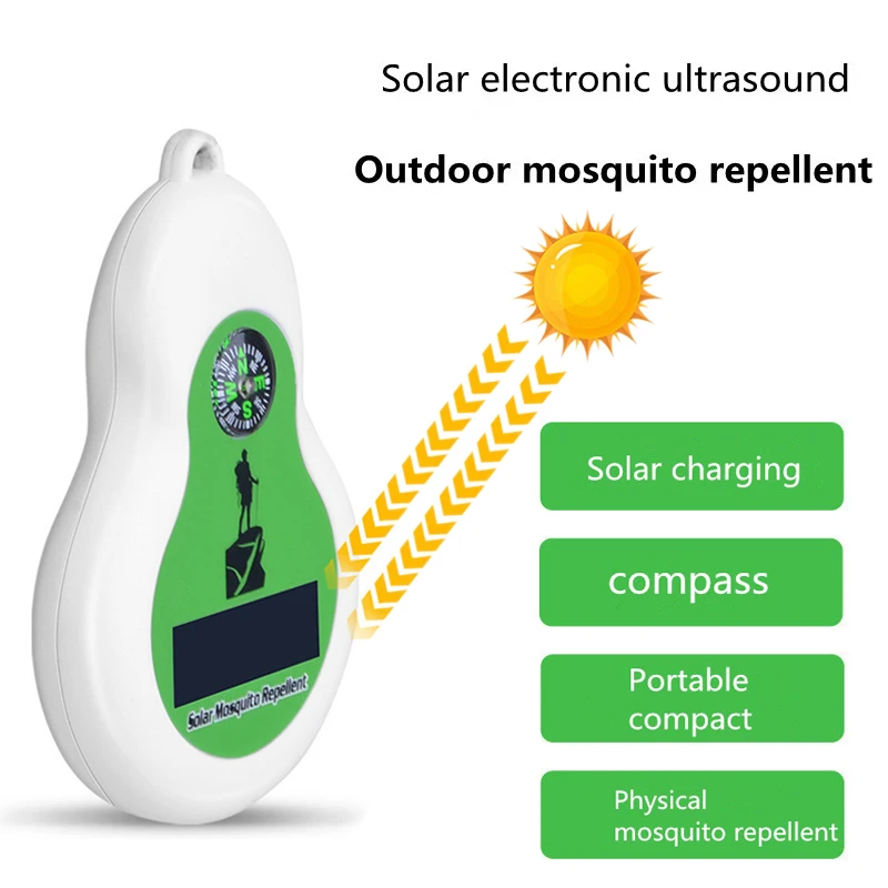 

Portable Solar Energy Ultrasonic Electronic Mosquito Repellent Insect Repeller