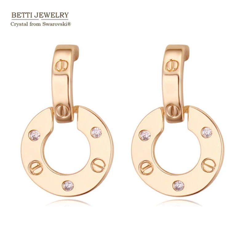 

2016 New Brand Round Charming earring for Women wedding party gifts good for mother's day gift