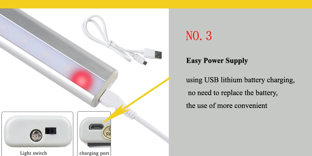 GO OCEAN Under Cabinet Lights Toilet Light IR Motion Sensor 20 LEDs Night Lamps Wireless Motion Activated Lamp LED Closet Lights (5)