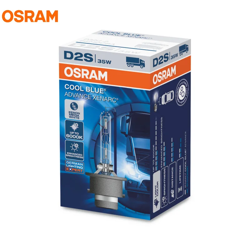 OSRAM COOL BLUE ADVANCE 35 Вт 6000 К D1S D2S D3S D4S 66140 66240 66340 66440 CBA ксенон Мега чистый белый фара авто лампа