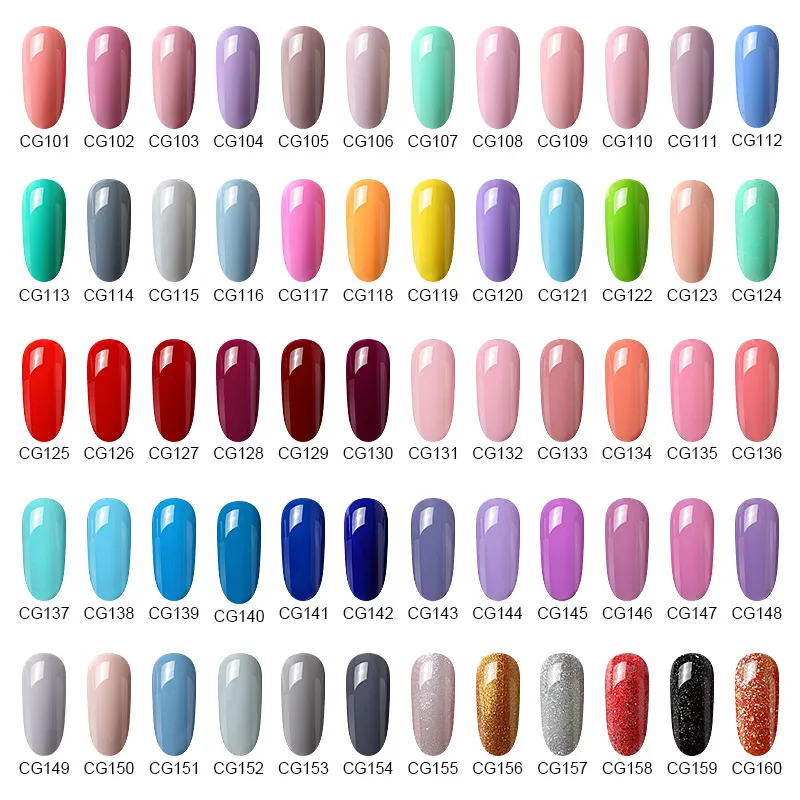 Azure belleza moda Color púrpura UV Led esmalte de Gel de uñas 120 colores Gel de uñas laca uñas arte brillo UV Gel esmalte de uñas de arte