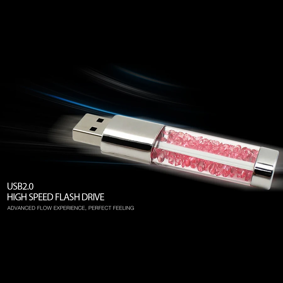 2017 кристалл USB флешка 8 ГБ 16 ГБ 32 ГБ мода diamond Ручка-накопитель 64 ГБ Водонепроницаемый usb 2,0 флэш-накопитель для подарок