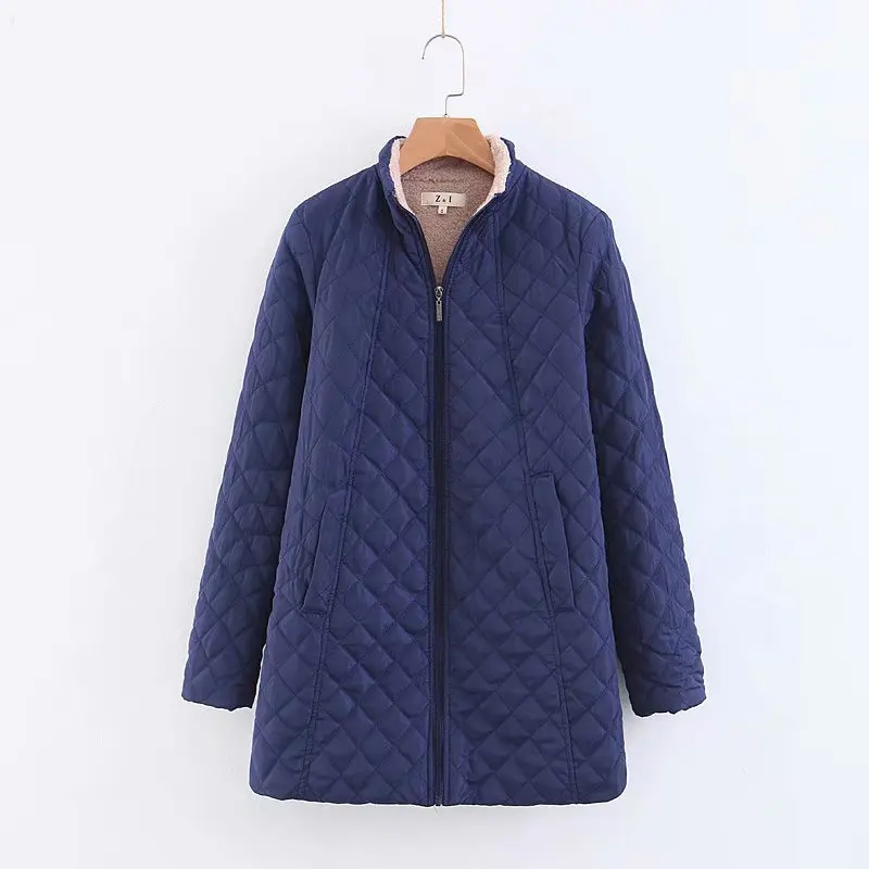 2019 Winter Down Parka Warm Long Cotton padded Jacket Female Coat Loose Plus Size 3XL Winter Jacket Women Stand Collar Outwear