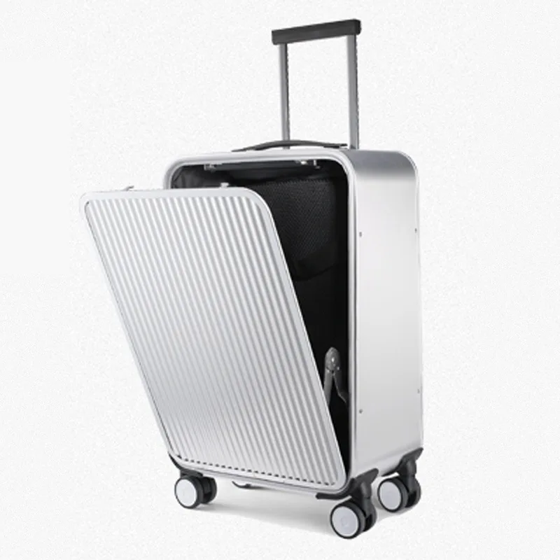 Полностью алюминиевая сумка для багажа, матовый чехол s, новая коробка для переноски на колесах, 2" 24" Чехол На Колесиках Для путешествий с сумкой для ноутбука