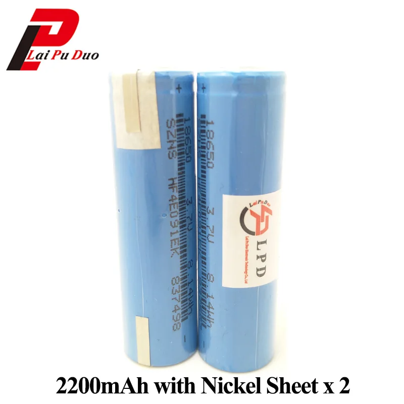 Аккумулятор 18650 3 7 V 2200mAh аккумулятор литий ионная аккумуляторная батарея ICR18650 для