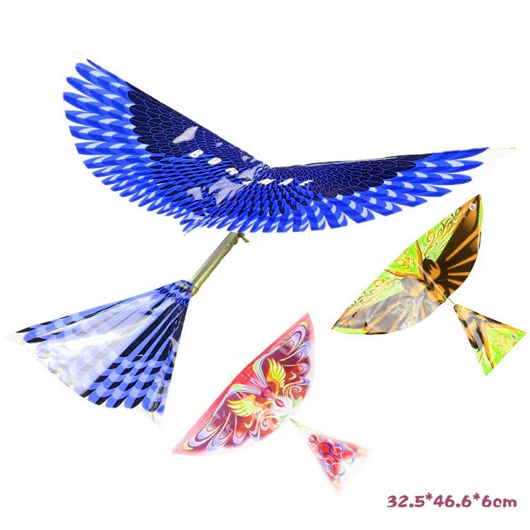 

Kite Bionic Air Plane Action Bird Models Toy Rubber Band Power Kid Children's Puzzle DIY Assembly Gift parent-child Interaction
