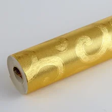 Chinese Style Golden Cloud Wallpaper Hotel Front Background Ceiling Beauty Salon 3D Gold Foil Wallpapers Chinese Style Golden Cloud Wallpaper Hotel Front Background Ceiling Beauty Salon 3D Gold Foil Wallpapers