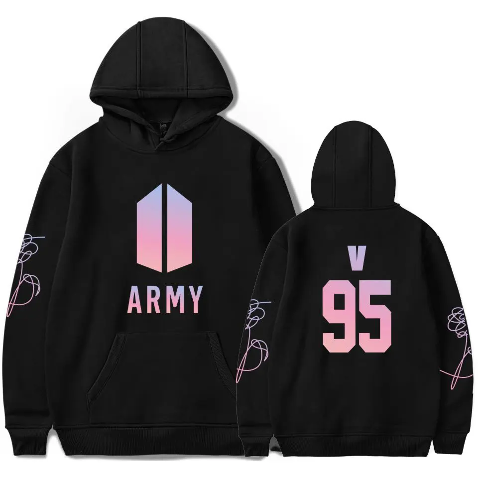 BTS K-pop женские толстовки с капюшоном Army Popular Idol Bangtan мальчики Хип-хоп одежда Love Yourself hoodie sweatshirt XXS-4XL