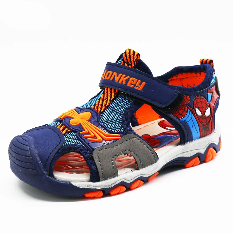 

Summer Child Boys Beach Sandals Children beach Shoes Kids spiderman Sandal for boy Casual flat shoes cut-outs child sanda