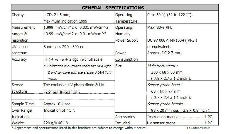 1,999 МВт/см2, 19,99nmw/см2, 290-390nm волна, Lutron УФ-счетчик YK-35UV лучше, чем YK-34UV Быстрая