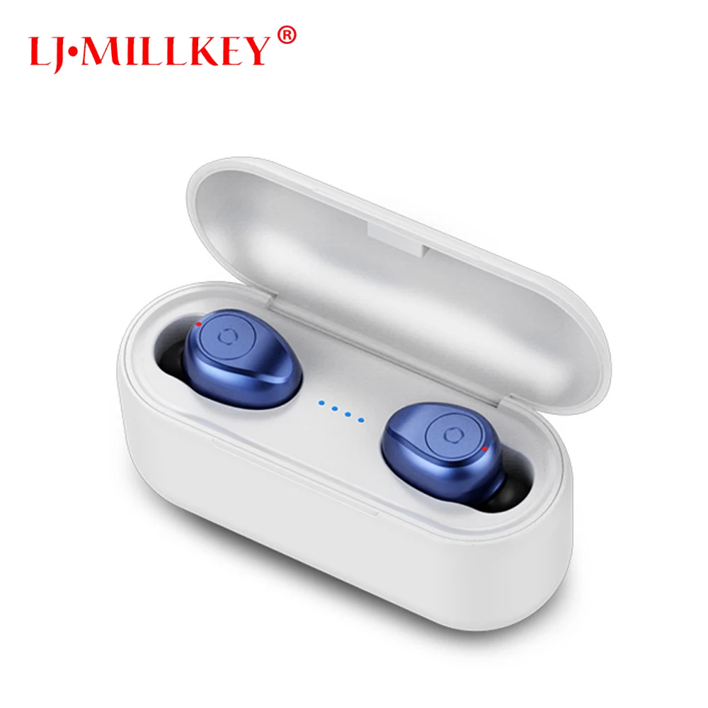

Business Bluetooth 5.0 Earphones Wireless 3D Hifi Stereo Earbuds Headset and Power Bank With Microphone Handsfree Calls YZ210